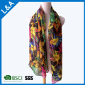 Polyester Chiffon Schal weiblichen Blumen Schal Schal